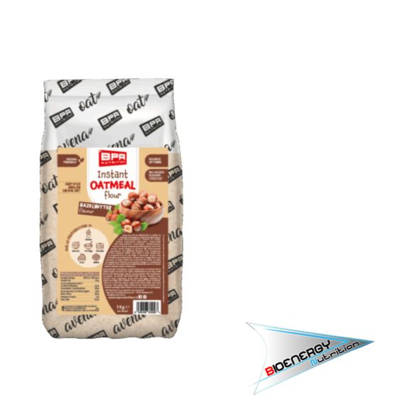 Bpr Nutrition-FARINA D'AVENA ISTANTANEA AROMATIZZATA (Conf. 1 Kg)   Hazelnutter  